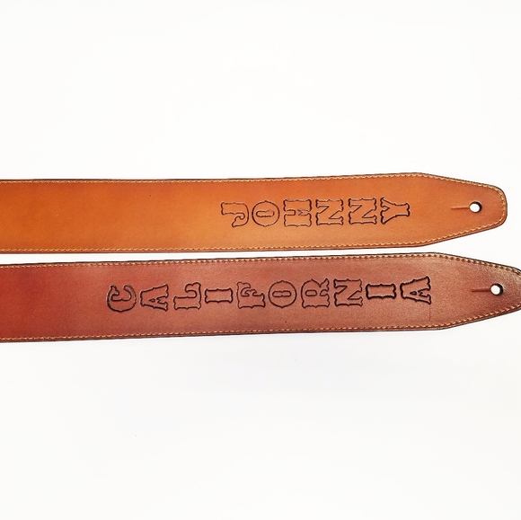 Personalized Leather guitar strap - Picture 6 of 13